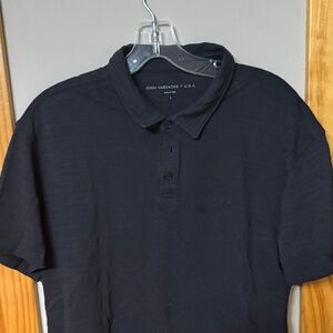 John Varvatos Black Polo Shirt